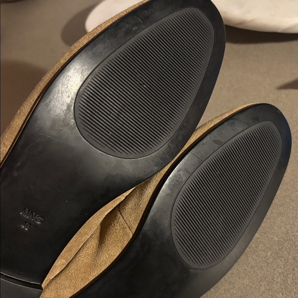 NWT Mango Tan Suede Leather Loafers - Picture 8 of 12